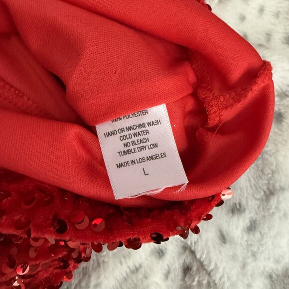 Lucy in the Sky red sequin mini dress ❤️✨ - Picture 4 of 4